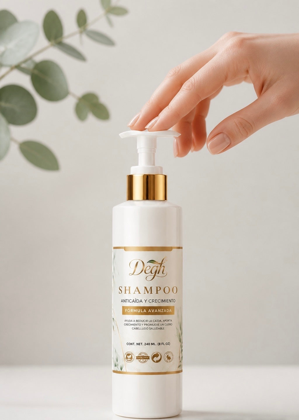 Shampoo anticaída y crecimiento.