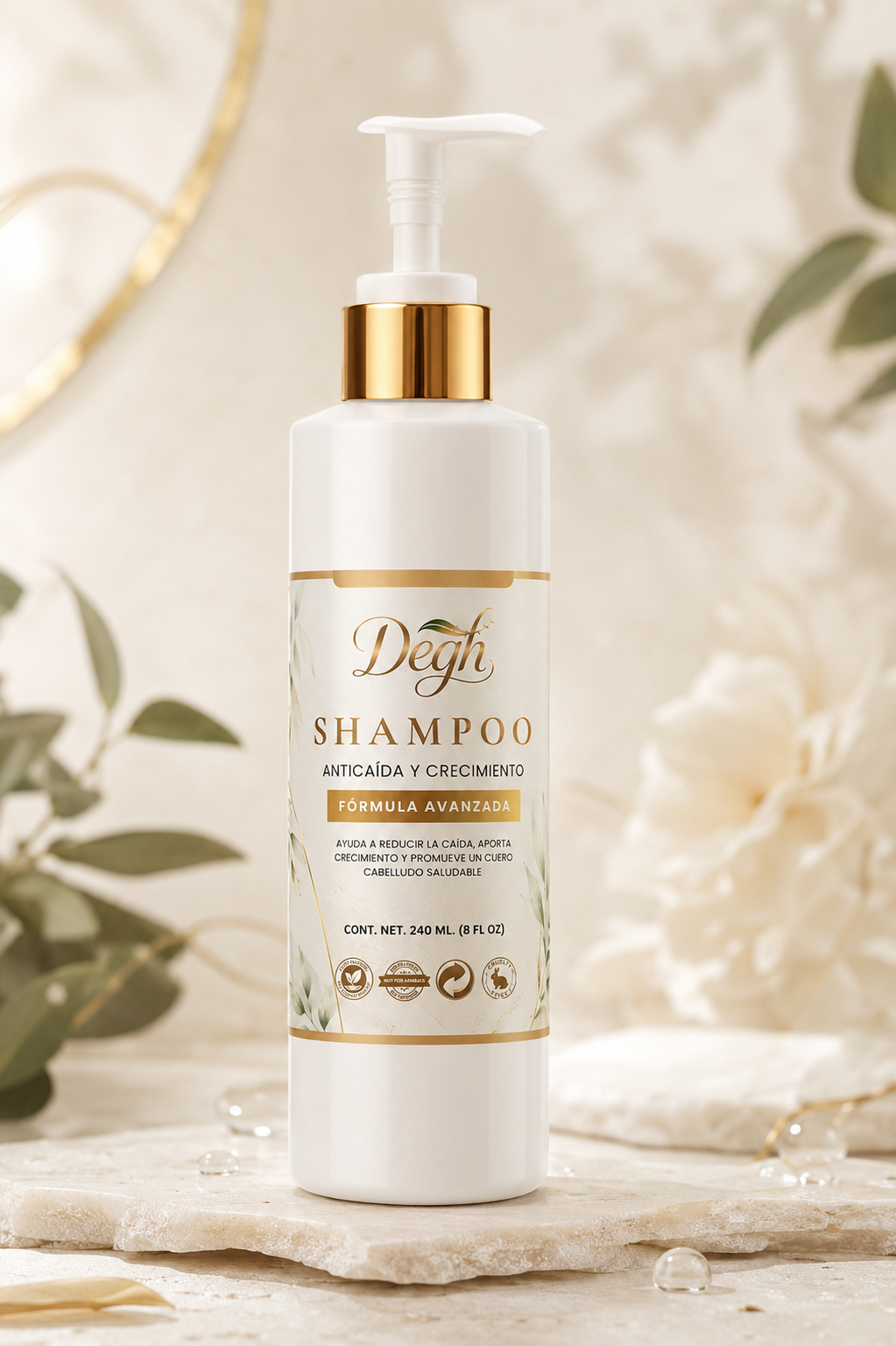 Shampoo anticaída y crecimiento.